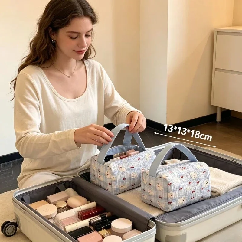 Bolsa de cosméticos portátil gran capacidad diseño cachorro - imagen 3