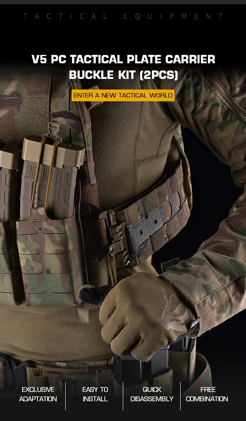 Hebilla de liberación rápida frontal