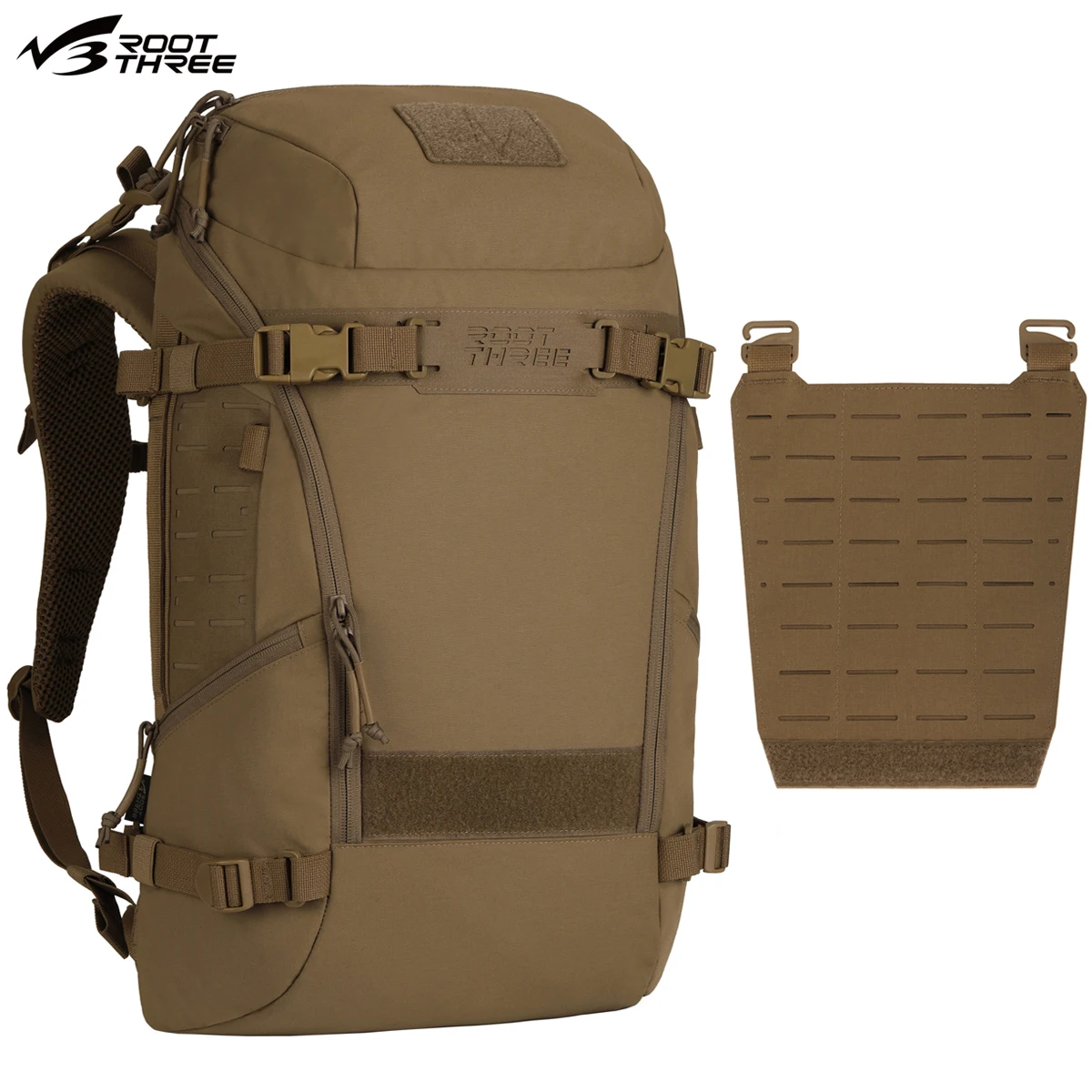 Mochila tactica MOLLE impermeable de nailon - multicapa desmontable - imagen 4