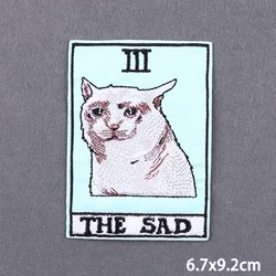 Parche bordado Tarot Punk termoadhesivo para equipamiento táctico
