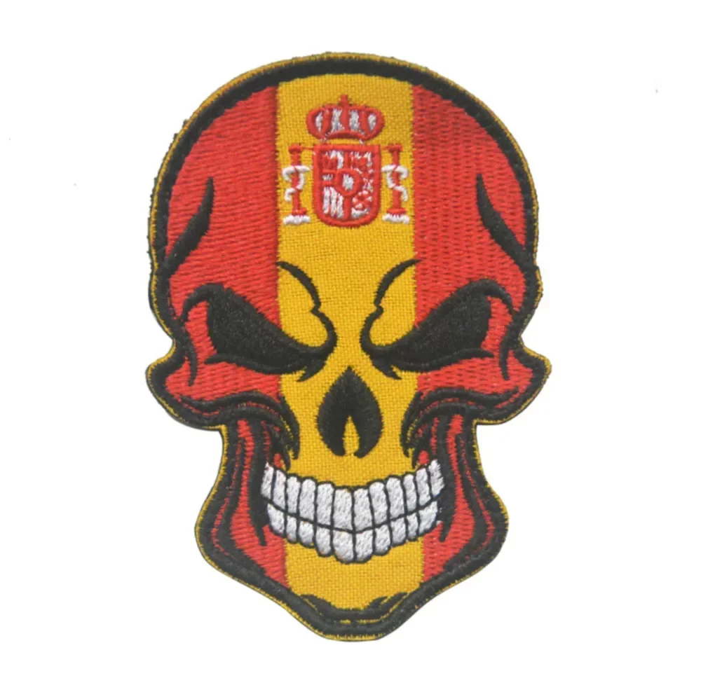 Parche bordado cruzado Borgoña con Bandera de España - Emblema - imagen 2