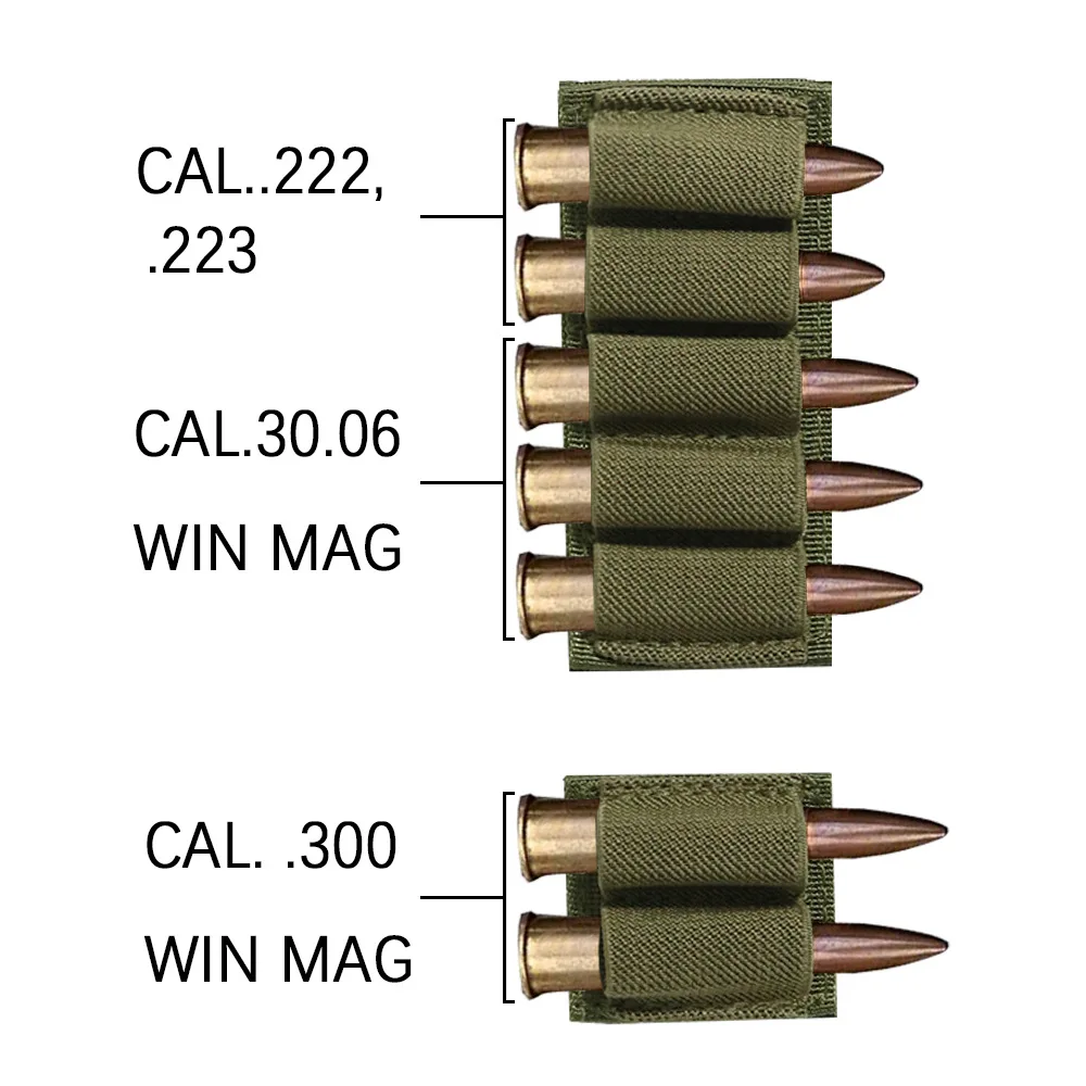Porta municiones táctico para rifle con funda y parche adhesivo - imagen 5