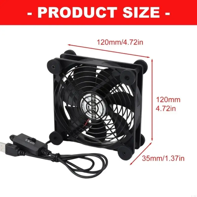 Ventilador PWM silencioso USB para caja NAS y equipo industrial - imagen 2