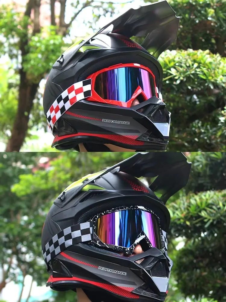 Vista frontal de las gafas mostrando el diseño retro y las lentes tintadas