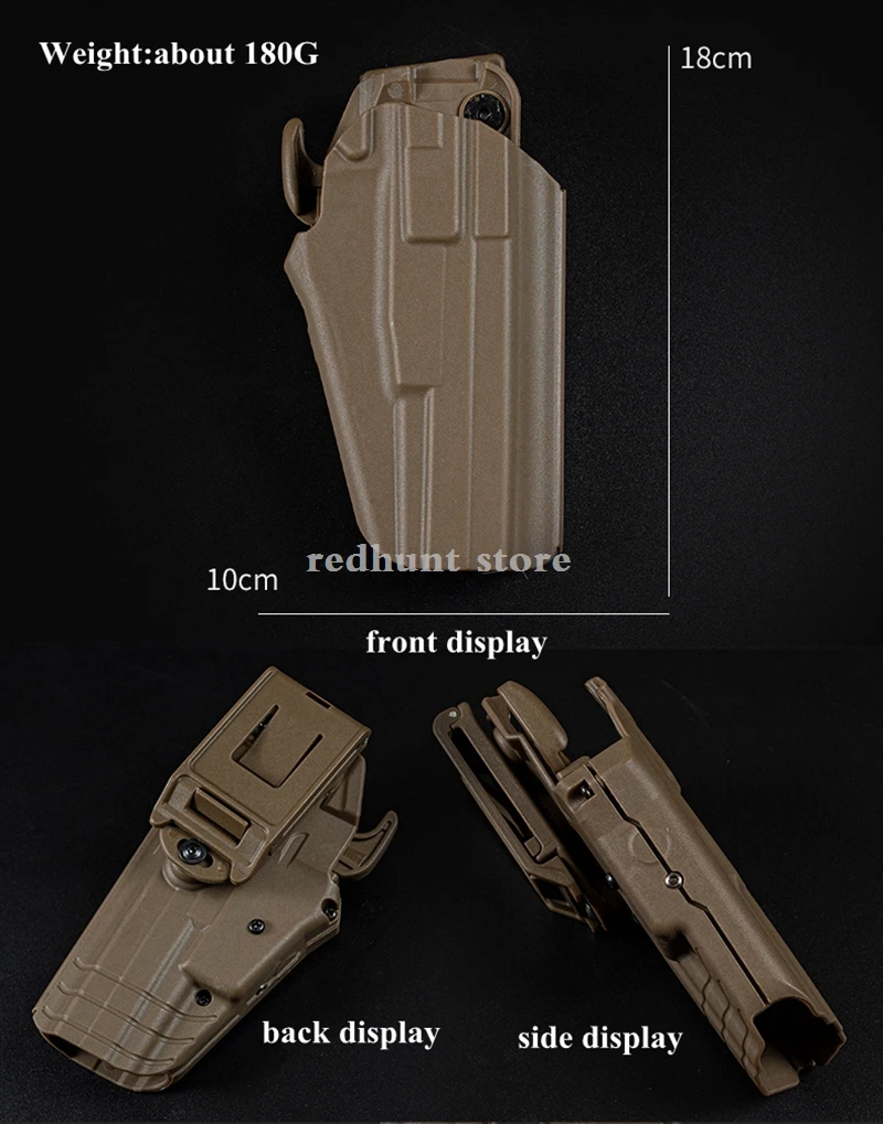 COLT 1911 Funda táctica muslo compatible Glock mano derecha - imagen 3