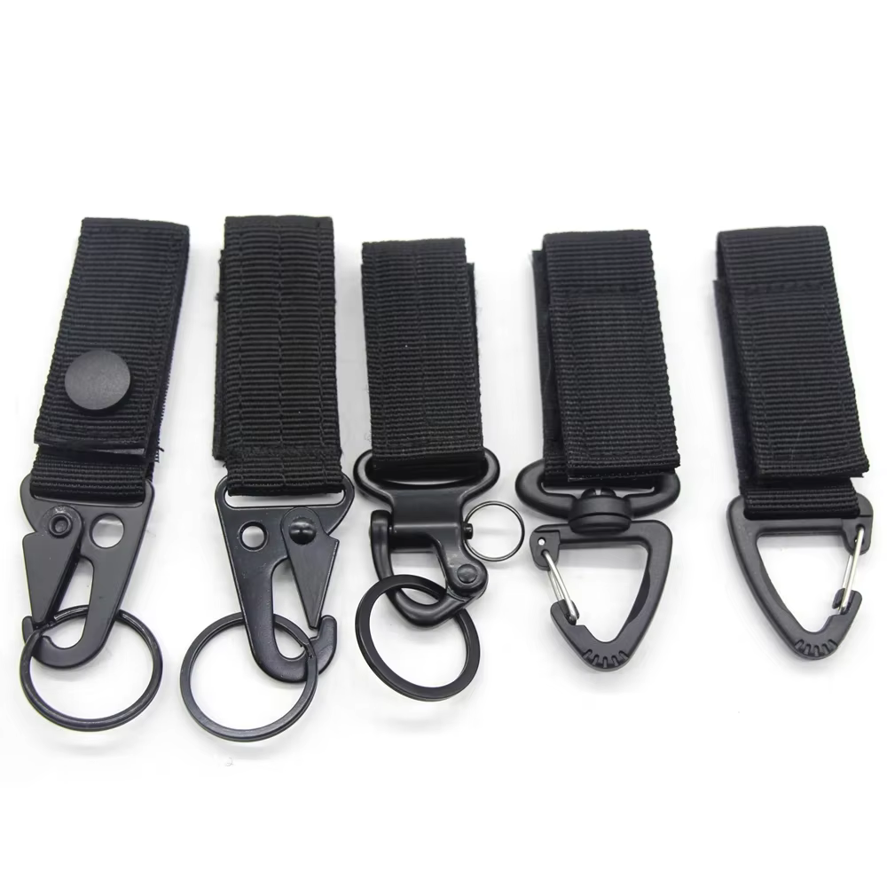 Llavero táctico MOLLE con clip para cinturón y mochila - imagen 2