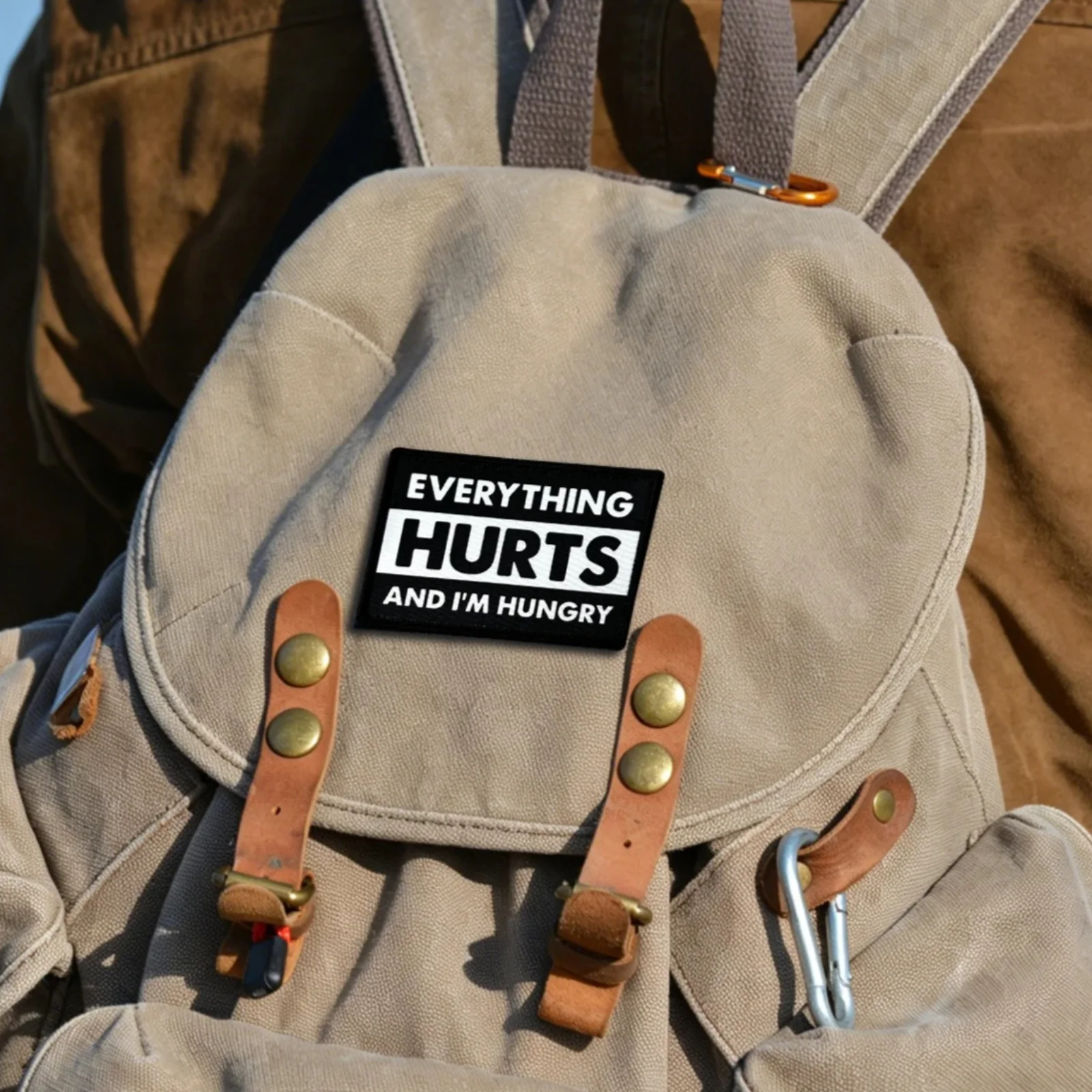 Parche táctico velcro gancho y bucle meme Todo me due – mochila - imagen 5
