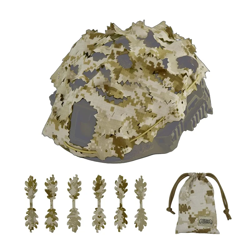 Funda de casco táctico cortada a láser irregular y bolsa exterior
