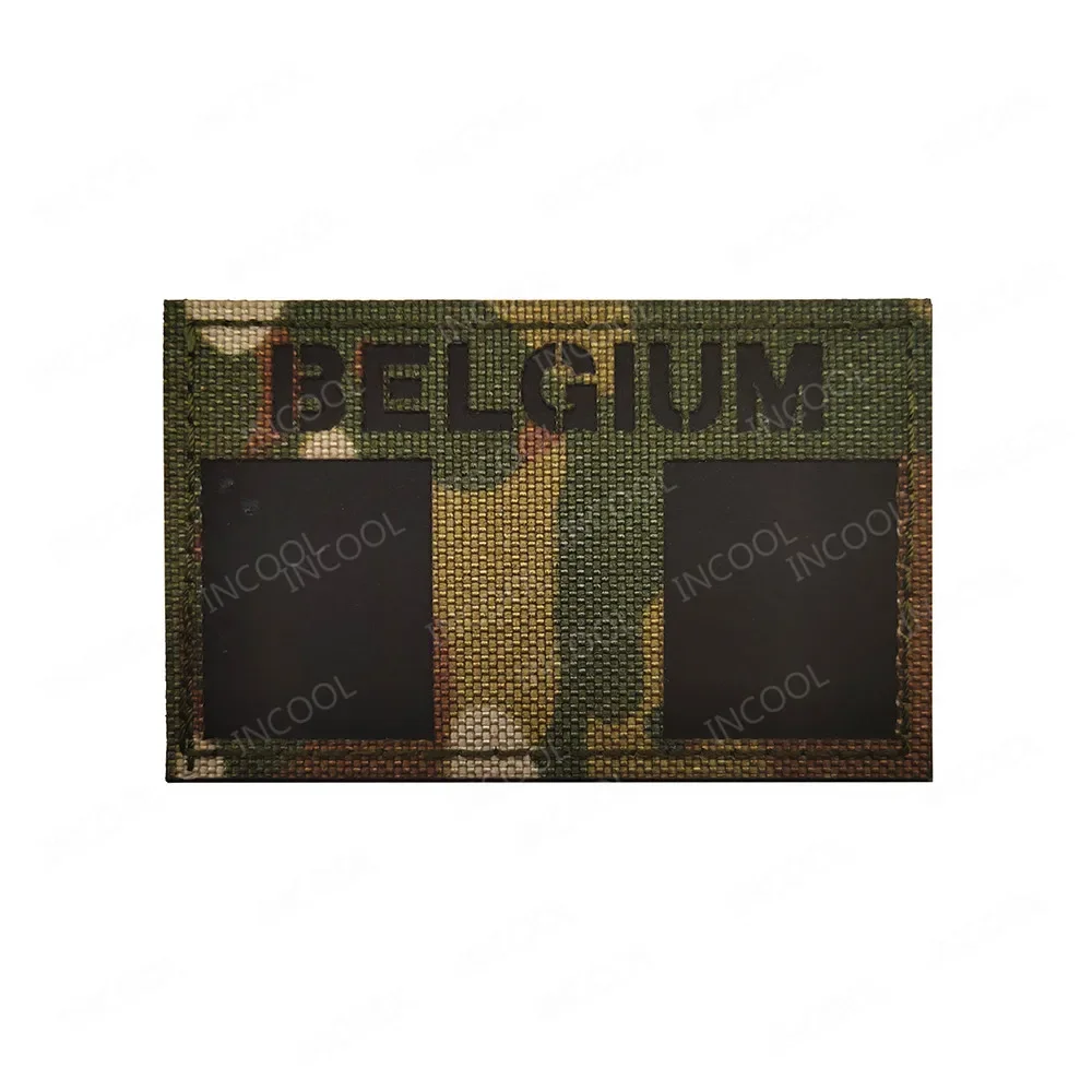Parches bordados Bélgica reflectantes infrarrojos PVC y goma - imagen 4