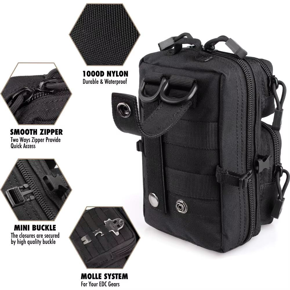 Mini bolsa táctica MOLLE EDC para cintura - imagen 2