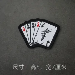 Parche táctico KILL CELL Poker – Bordado para ropa, gorras y bolsos