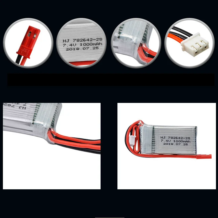 Batería Lipo 7,4V 1000mAh VSVAW para dron MJXRC X600