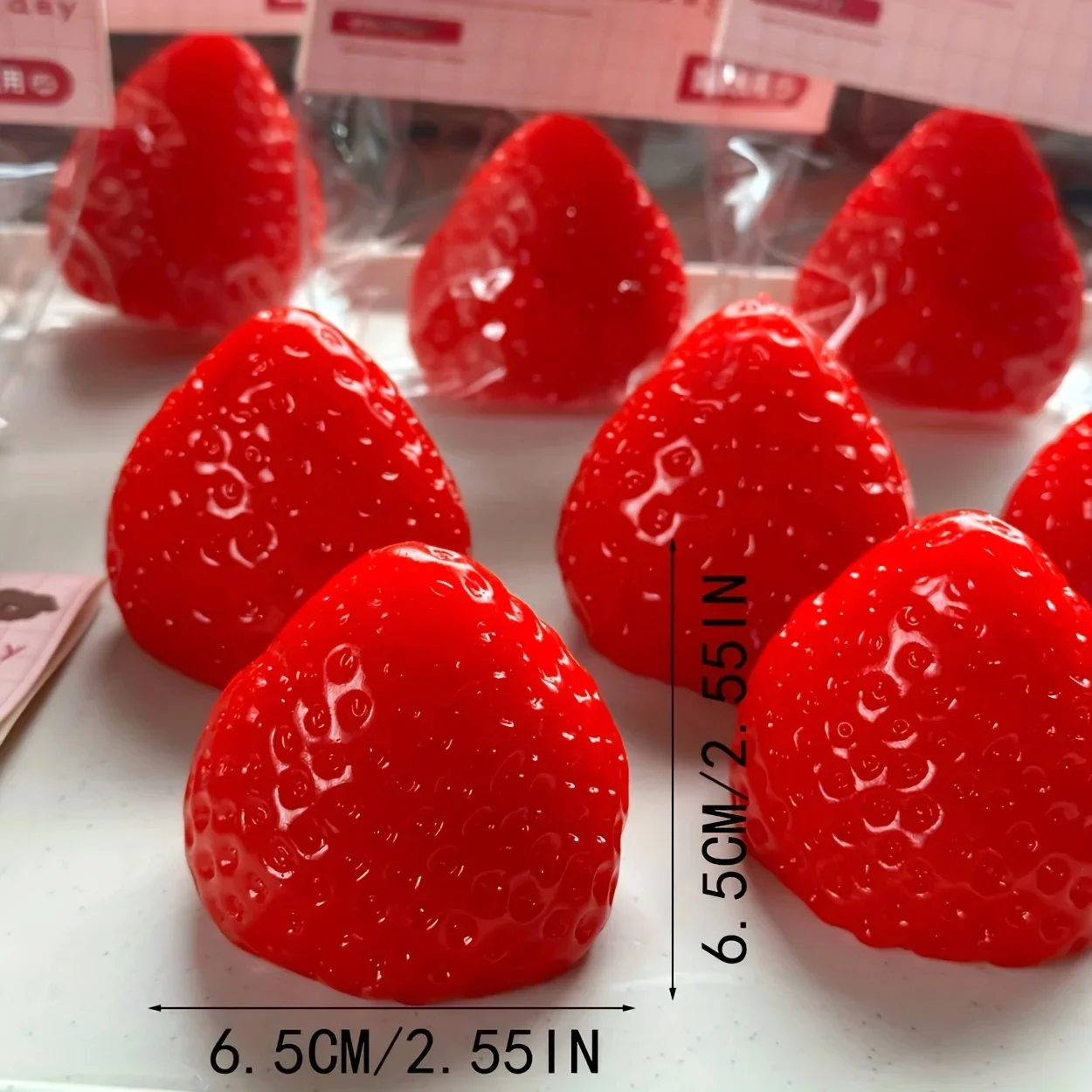 Juguete blando con estética de fruta