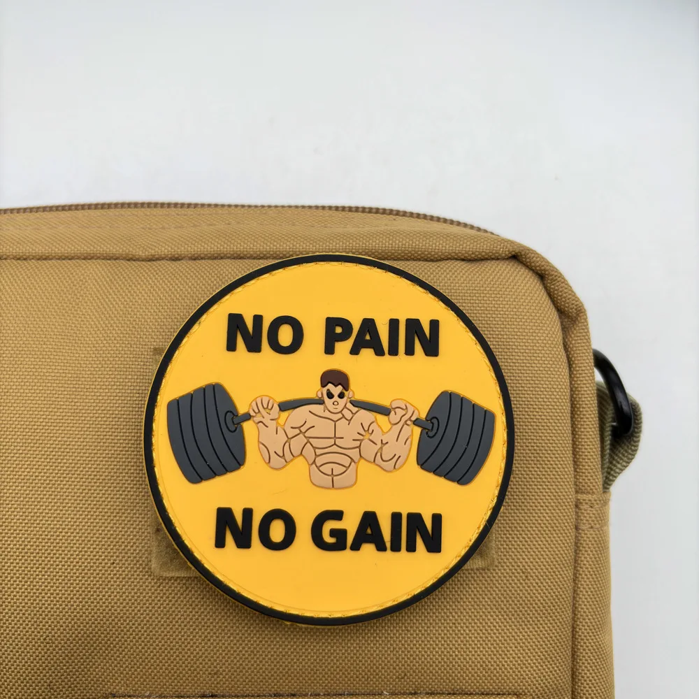 Parche PVC táctico Sin dolor no hay ganancia para chaquetas y mochilas - imagen 5