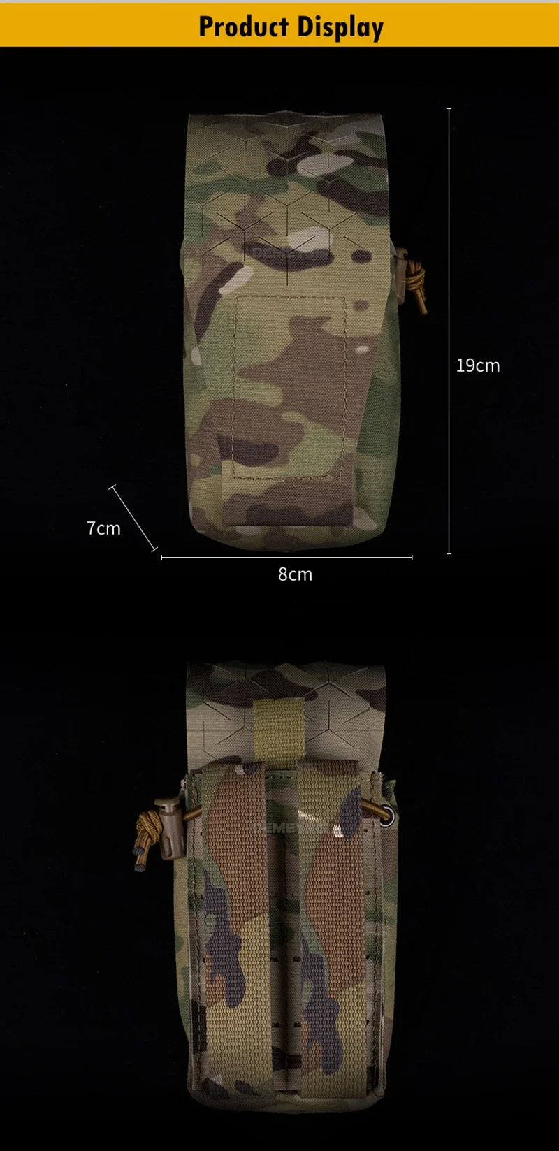 Bolsa utilitaria compacta con opción de botella