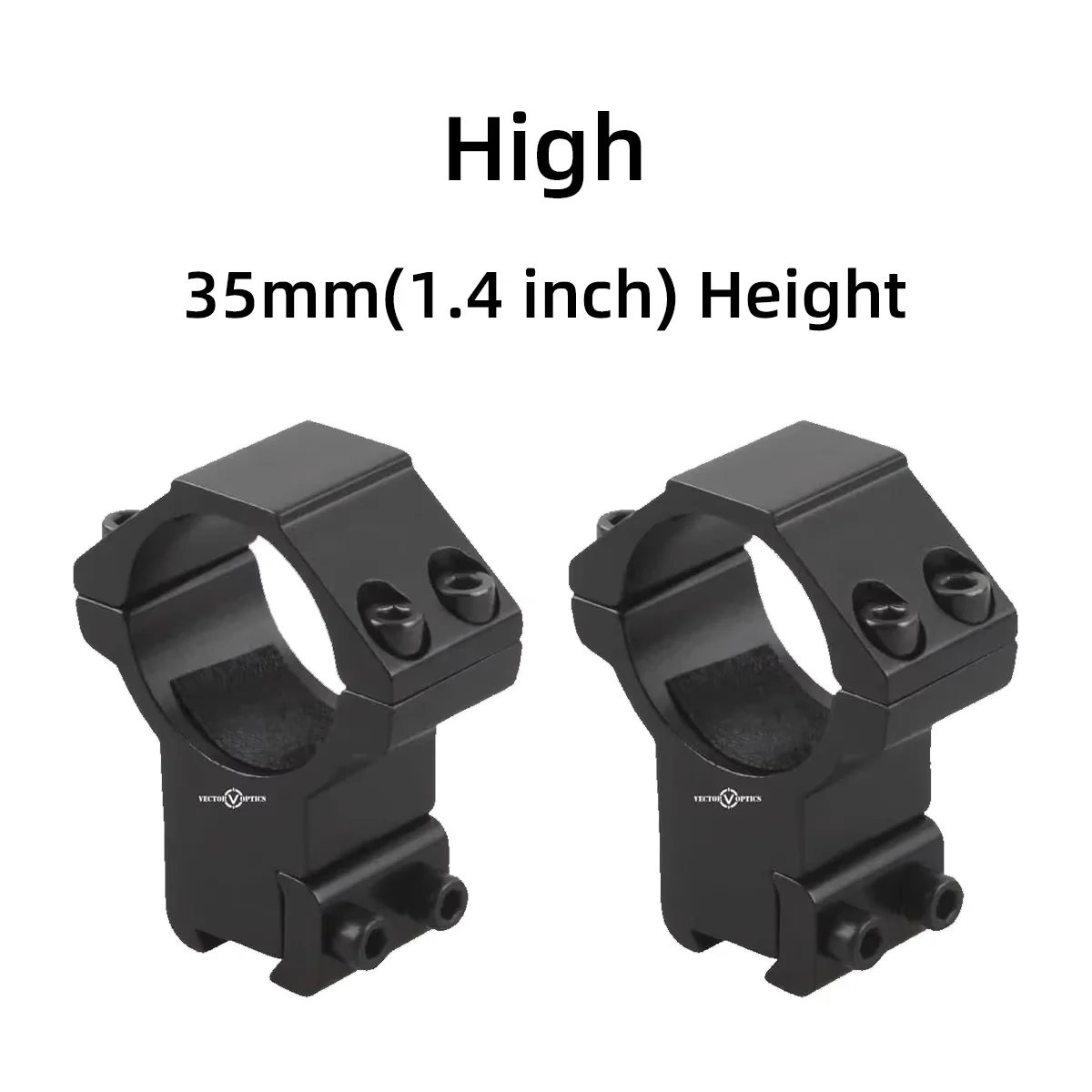 Anillas de visor Vector Optics Dovetail metálicas anticorrosión - imagen 3
