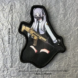 Parche táctico anime con velcro para mochila