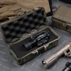 Estuche táctico impermeable EDC – Dos tamaños con linterna médica y protección láser