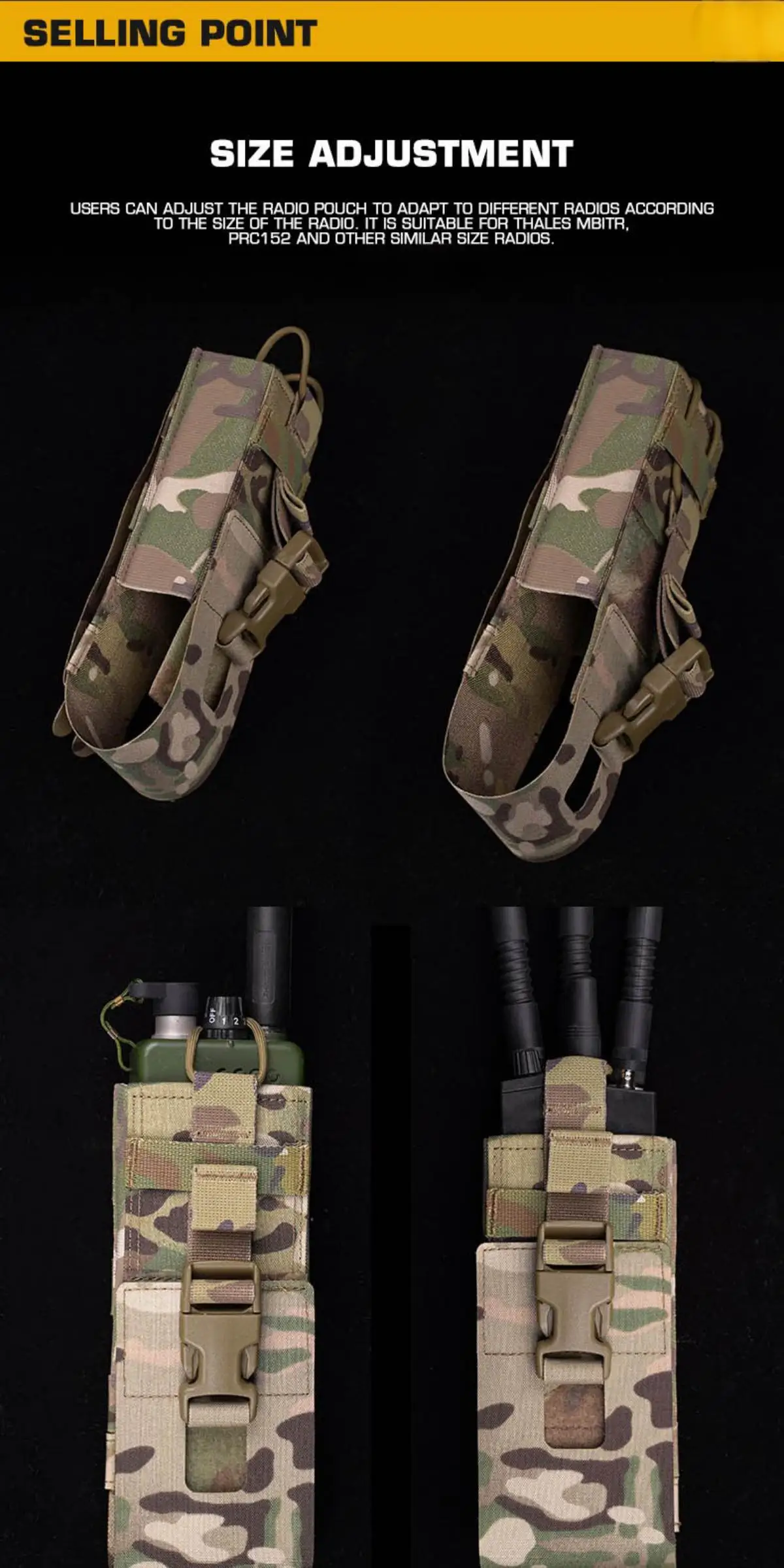 Funda en uso sobre rig