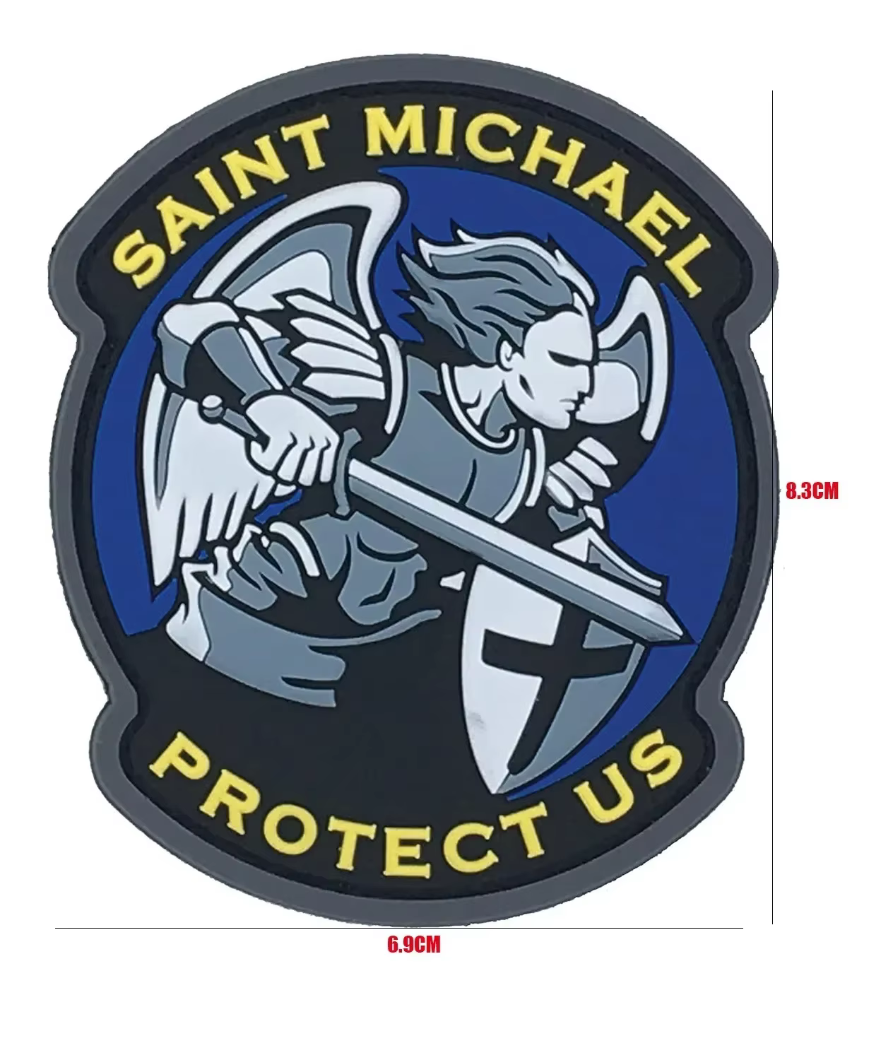 Parche velcro San Miguel Arcángel PVC táctico militar para mochila - imagen 4