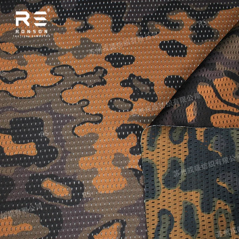 RONSON WW2 M42 camuflaje roble otoño malla doble cara transpirable - imagen 4