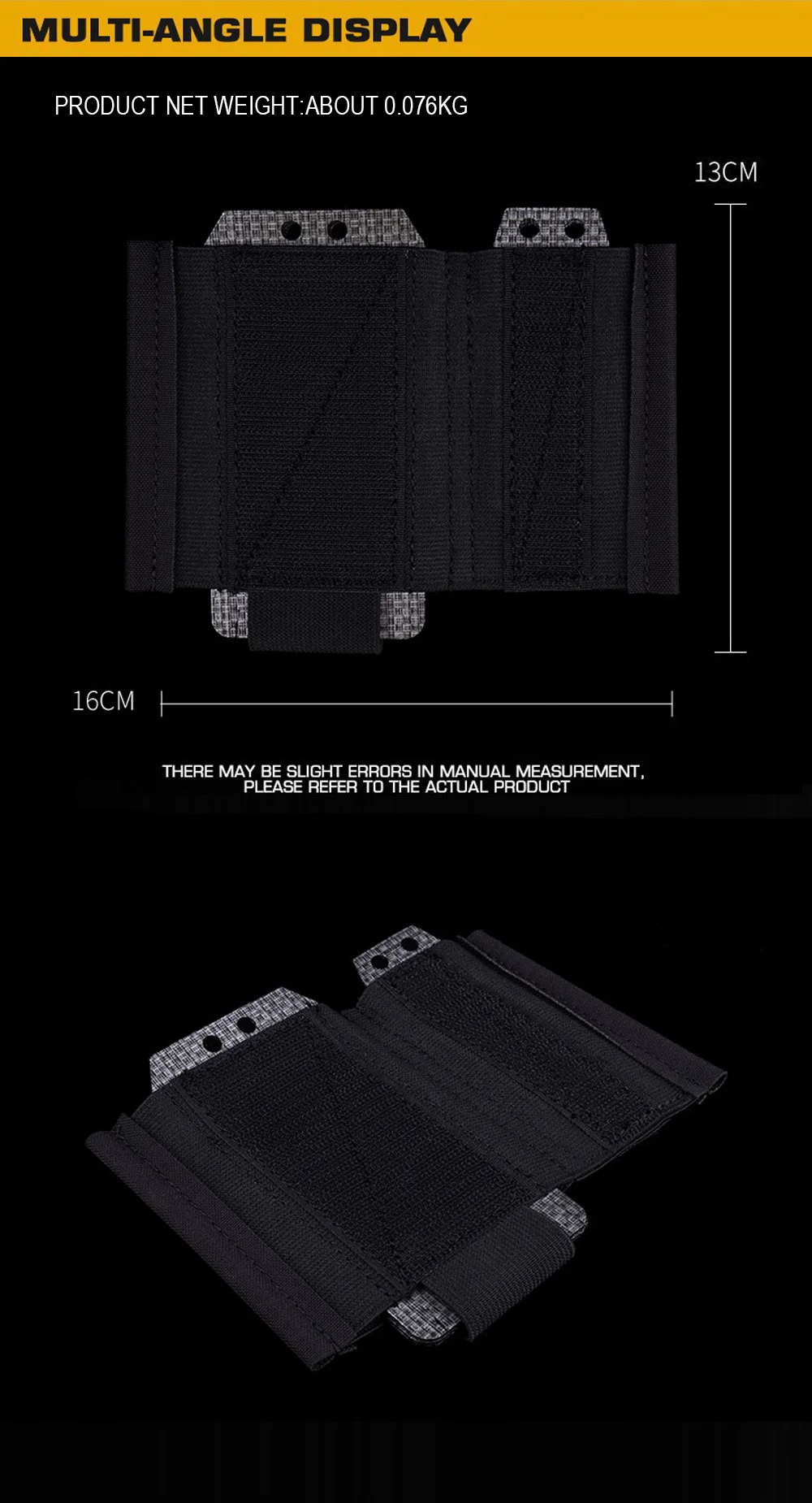 Detalle de diseño y sujeción para accesorios
