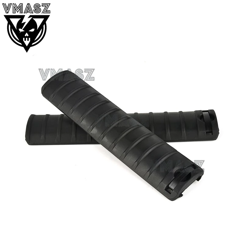 Protector instalado en arma de airsoft