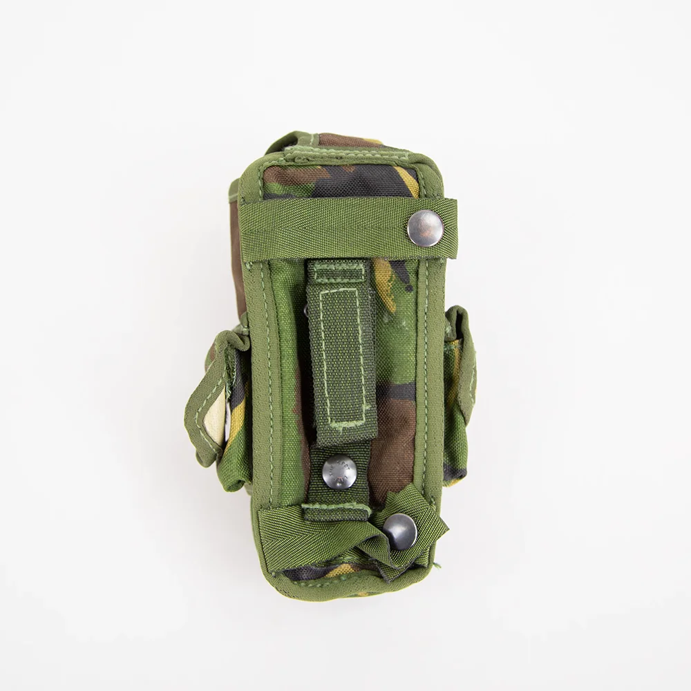Bolsa táctica británica para radio con camuflaje y organizador