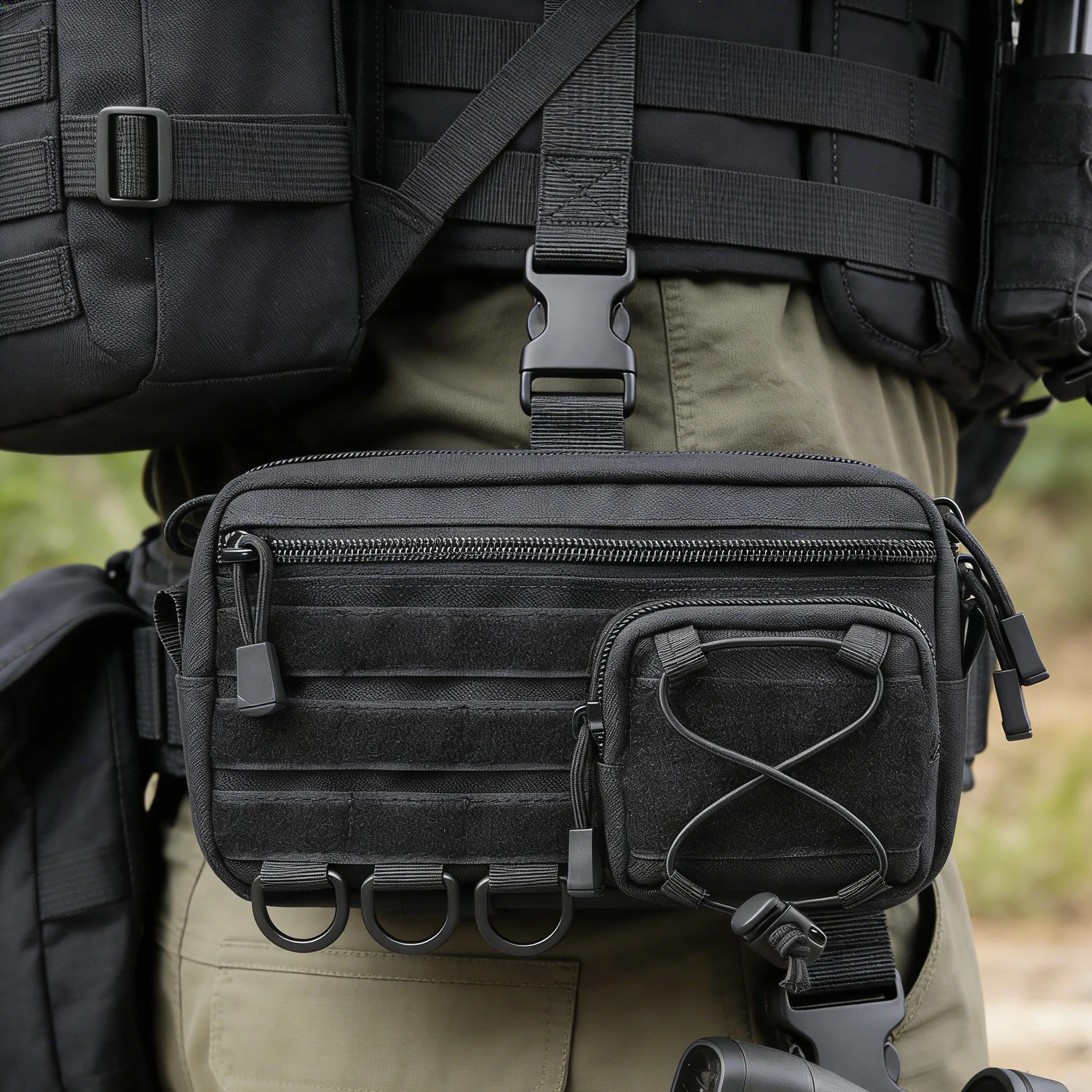 Bolsa de cintura Molle Utility EDC táctica primeros auxilios caza - imagen 5