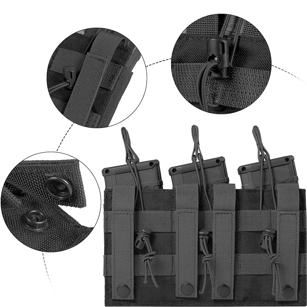 Bolsa MOLLE cargadores Triple Mag, funda táctica revistas - imagen 2