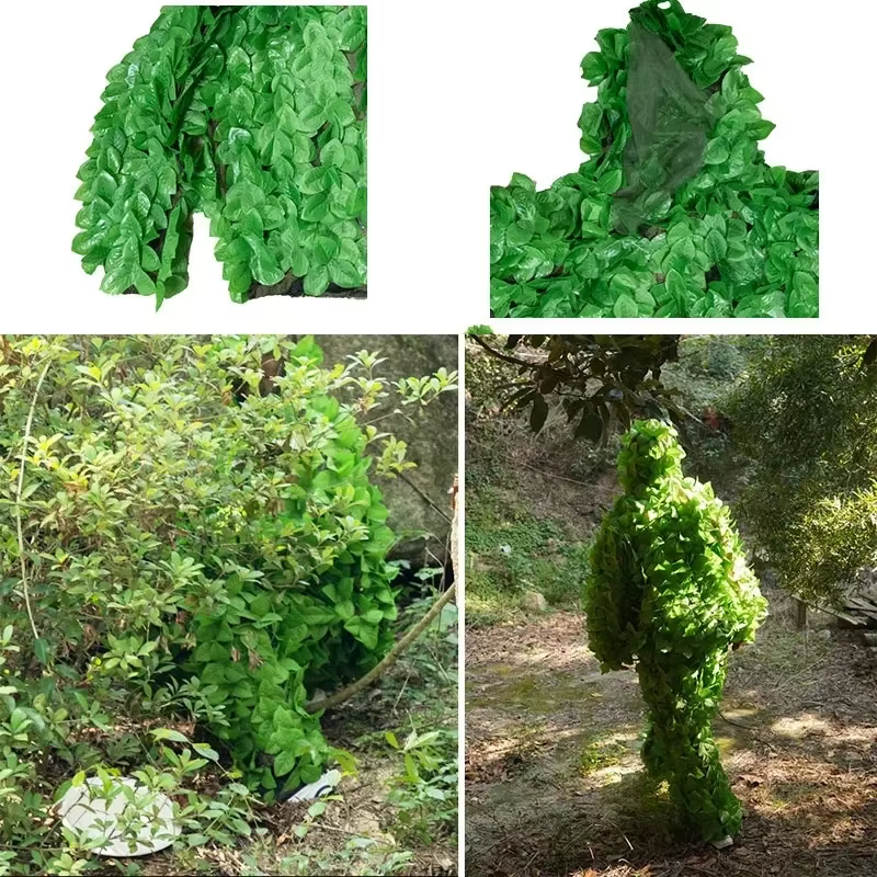 Traje Ghillie biónico con hojas camuflaje táctico para caza - imagen 2