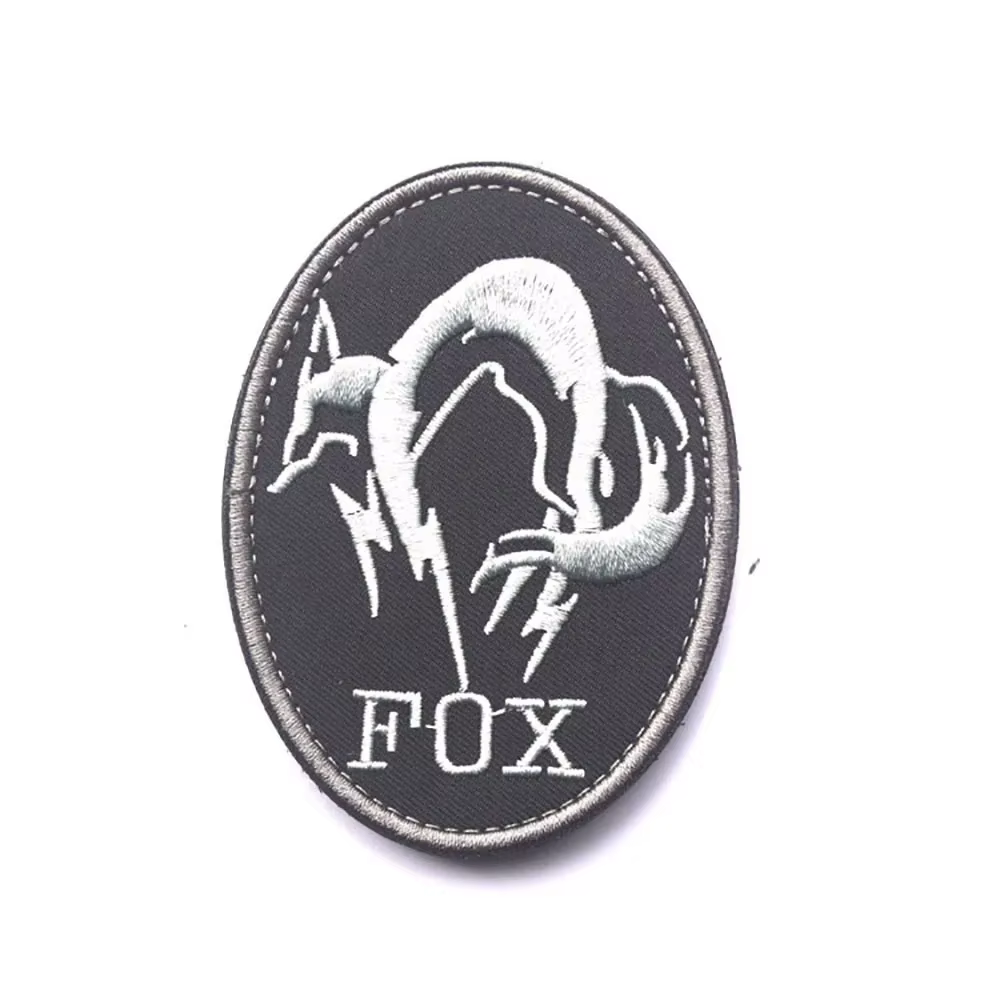 FOX Metal Gear Foxhound – Parche bordado táctico para equipo militar - imagen 2
