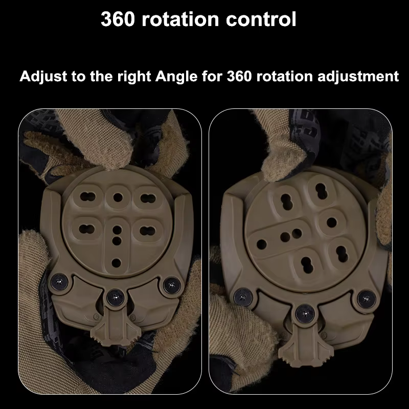 Base giratoria 360° para funda de pistola Airsoft con montaje modular - imagen 5