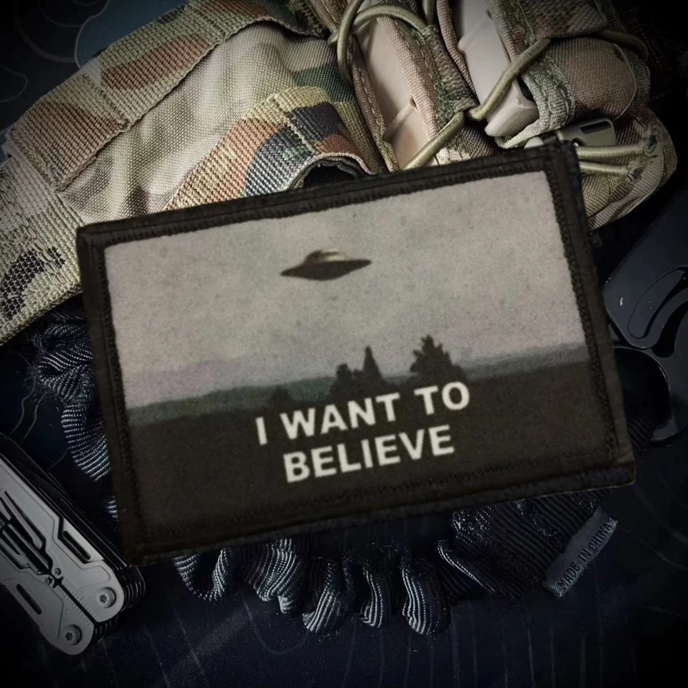 Parche táctico Velcro Área 51 OVNI para mochila militar - imagen 5