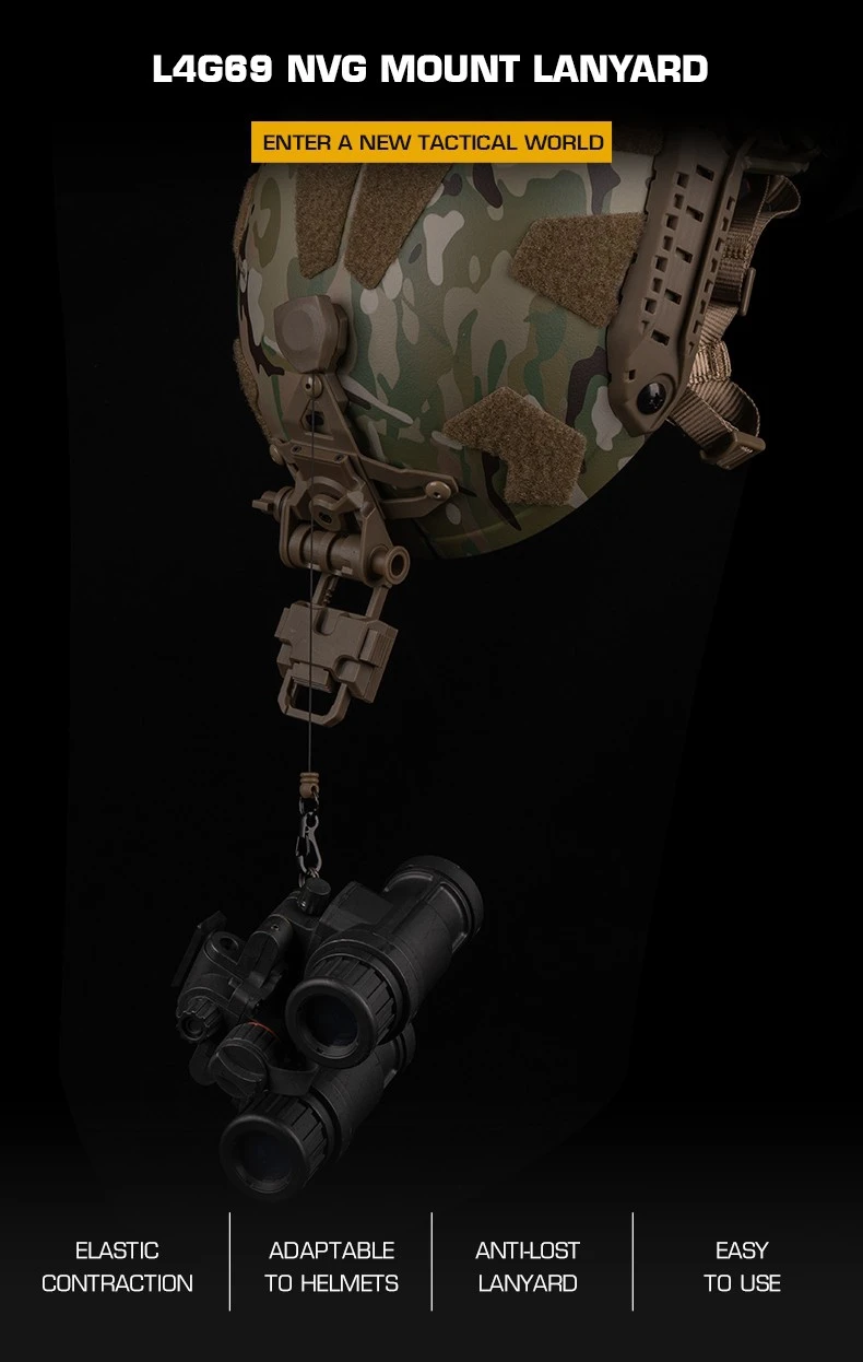 Cordón de sujeción para NVG con base y rotación 360°