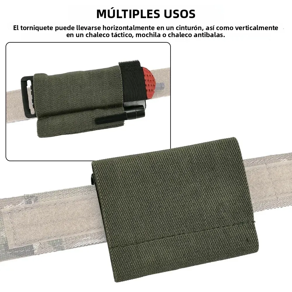 Soporte táctico torniquete funda elástica MOLLE para cinturón