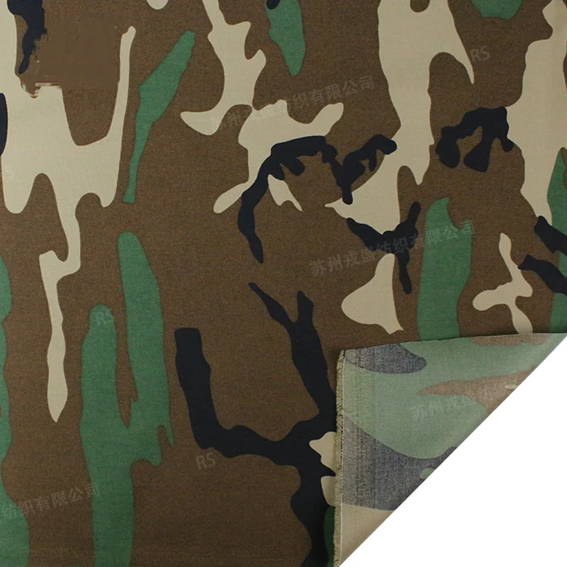Tejido de camuflaje M81 woodland 1000D/500D nylon con PU táctico - imagen 3