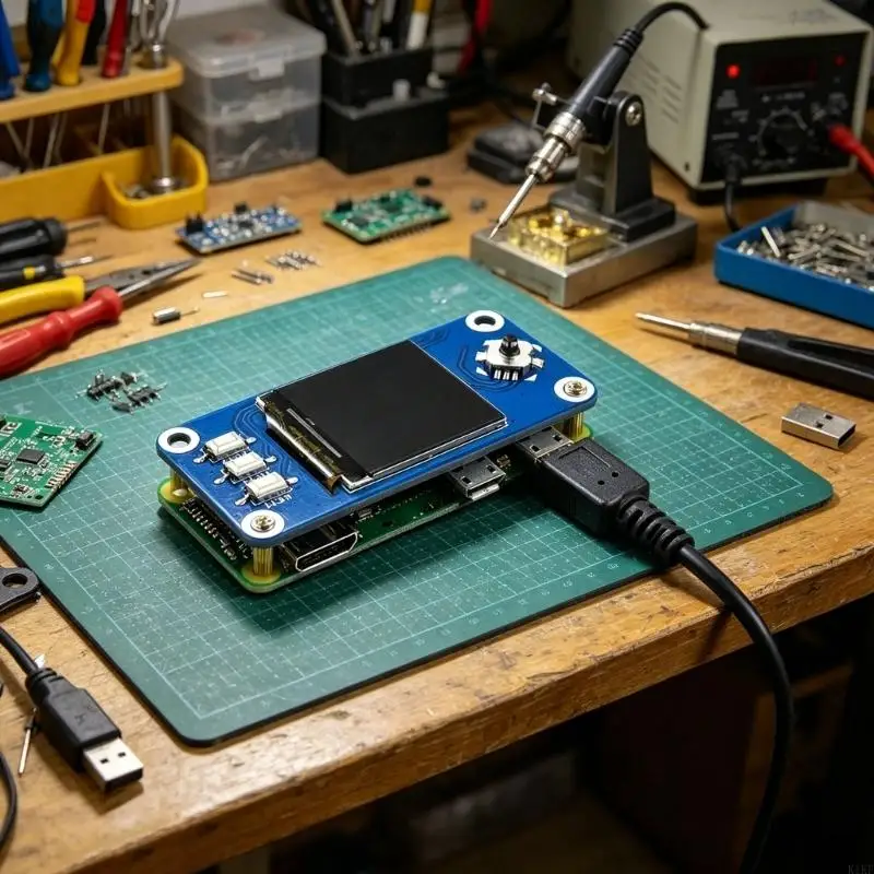 Placa módulo pantalla LCD IPS con joystick y botón de control - imagen 2