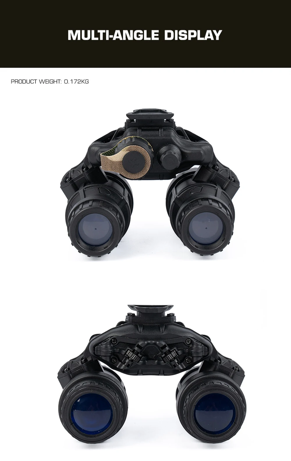 Detalle de diseño binocular NVG