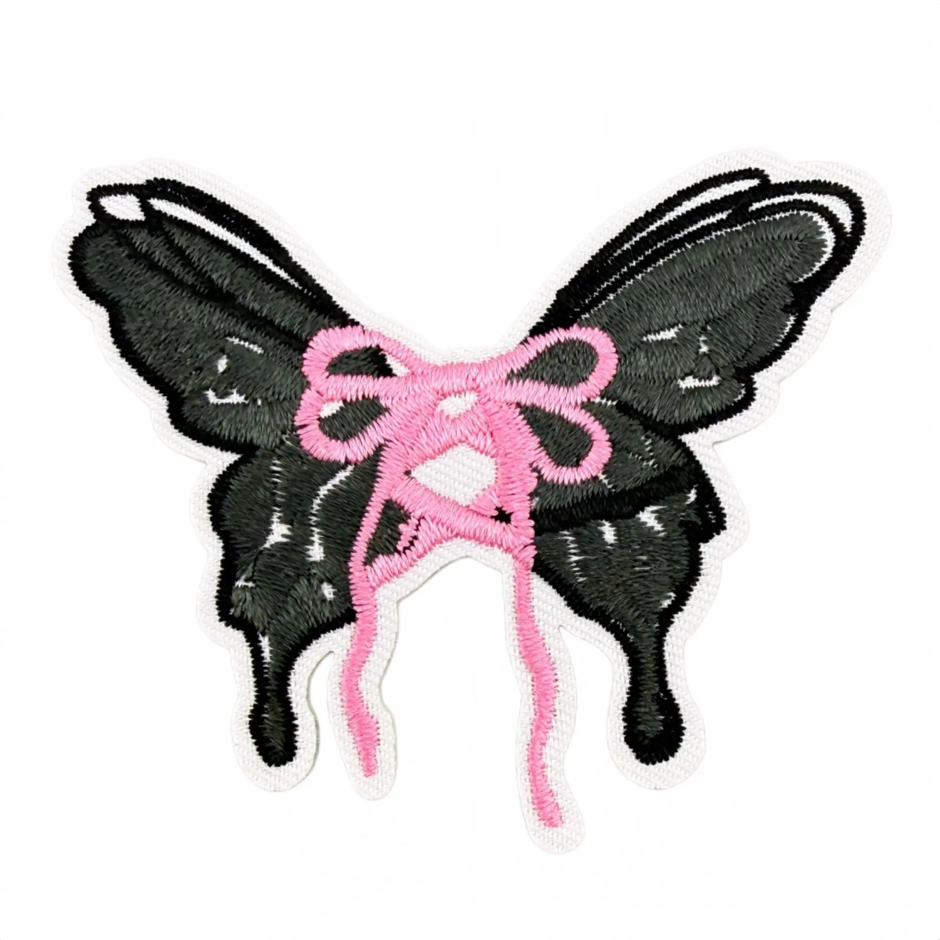 Parches termoadhesivos emblema corazón rosa bordado para tela - imagen 5