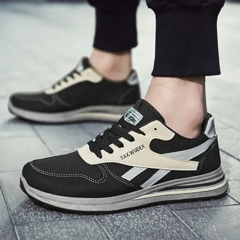 Zapatillas running hombremeshtranspirables de gamuza - imagen 3