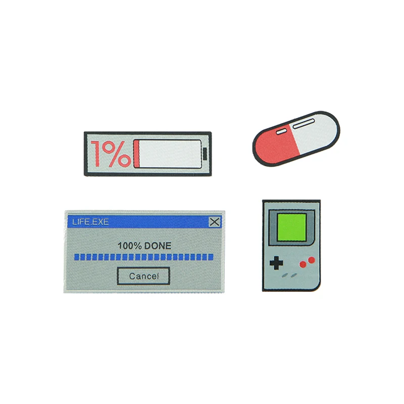 Parche táctico bordado cápsula batería – Insignia retro - imagen 2