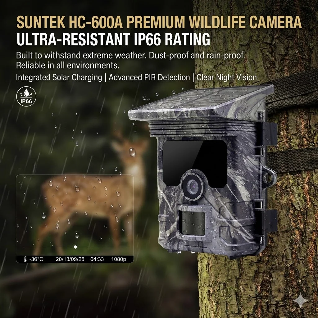 Trampa fotográfica Solar Suntek HC-600A 4K 50MP Nocturna