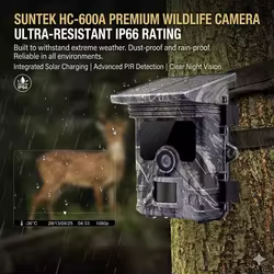 Trampa fotográfica Solar Suntek HC-600A 4K 50MP Nocturna
