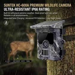 Trampa fotográfica Solar Suntek HC-600A 4K 50MP Nocturna