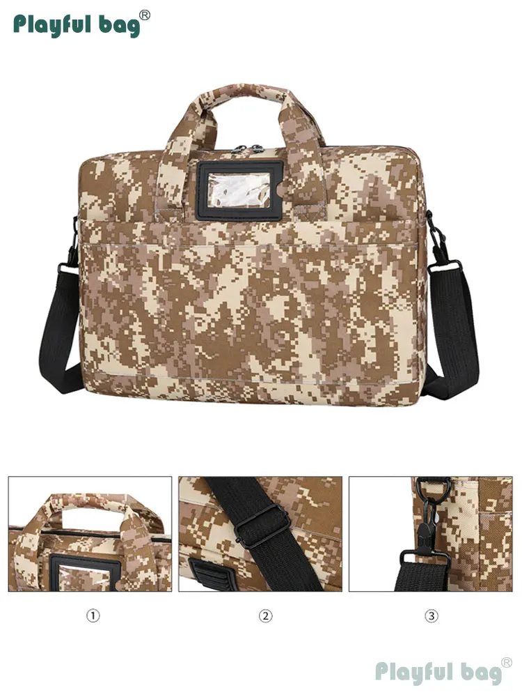 Bolso camuflaje en acción