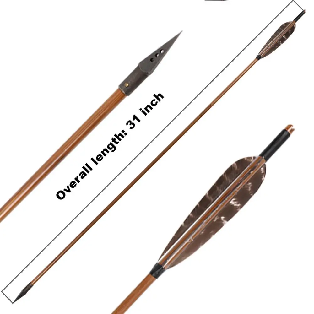 Flechas de bambú para arco recurvo y tiro tradicional - imagen 5
