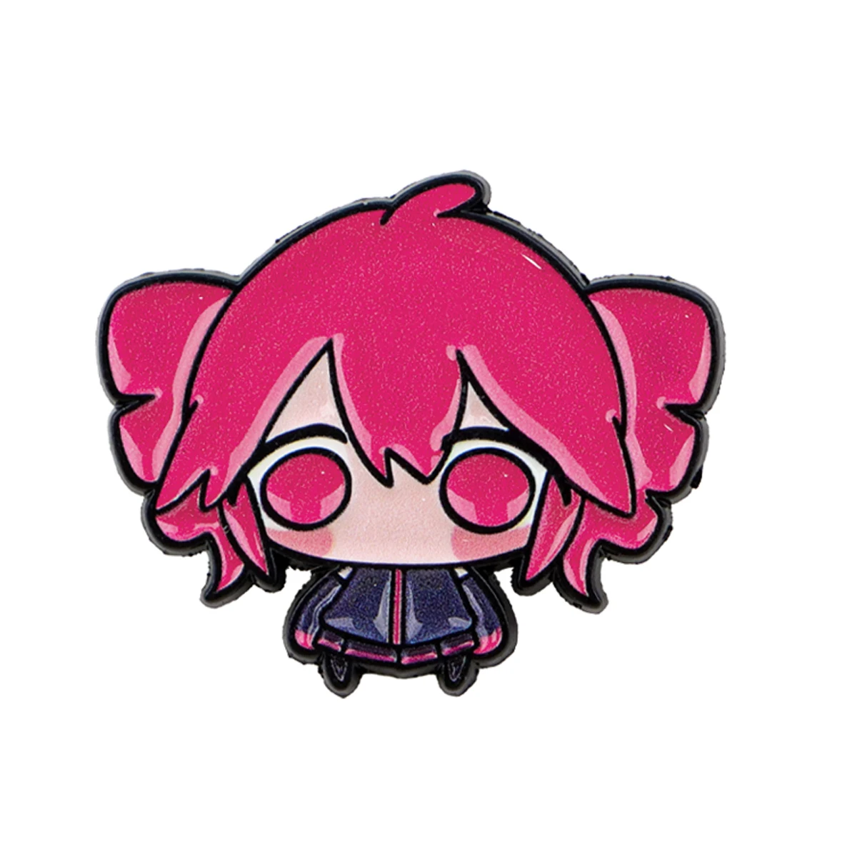 Broches anime esmaltados chica pelo rosa kawaii – cosplay y bolso - imagen 4