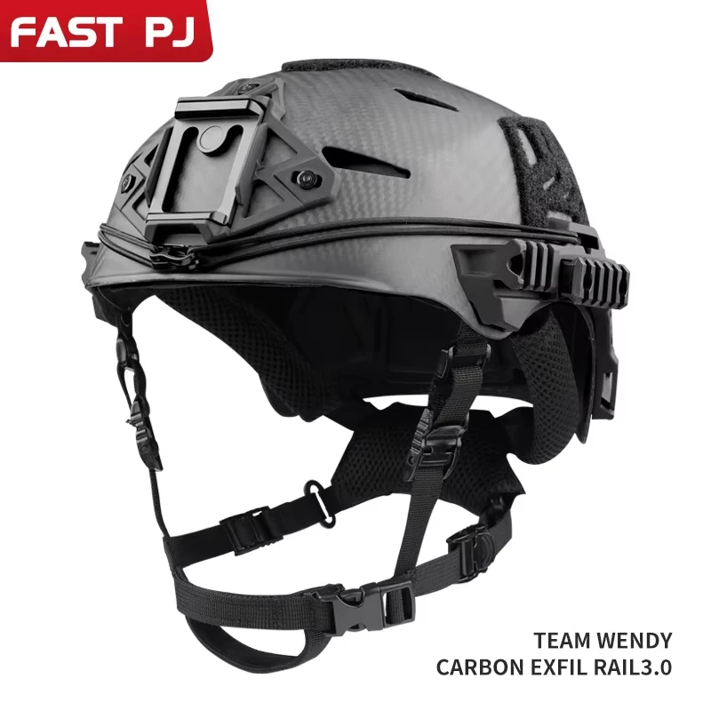 Casco táctico Wendy 3.0 fibra de carbono para rescate y esquí - imagen 4