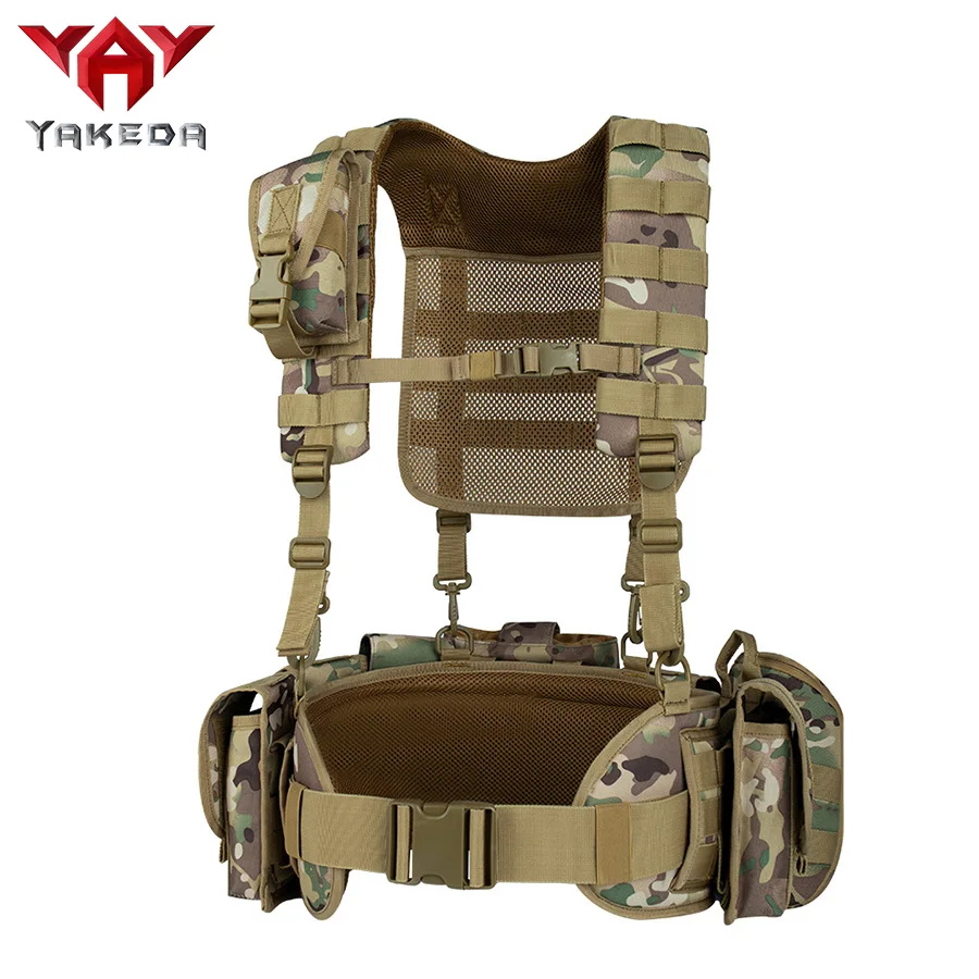 YAKEDA Chaleco de camuflaje con correa torácica para entrenamiento - imagen 2